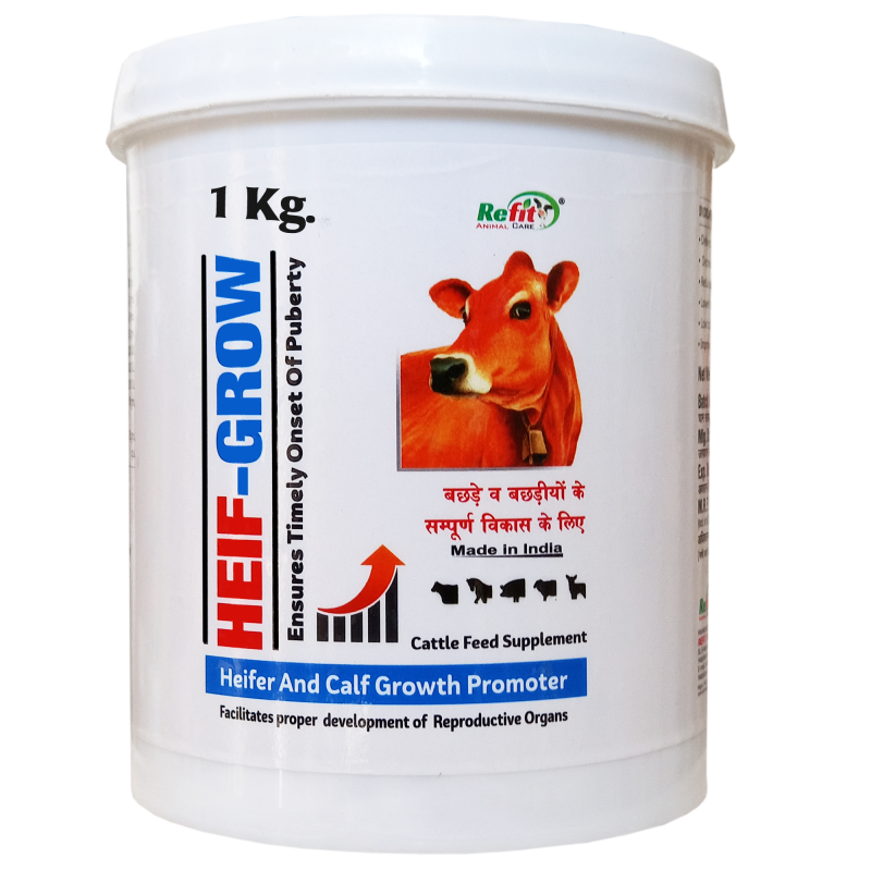 Calf Growth Powder Supplement for Livestock and Other Dairy Farm Animals, HeifGrow, 1 Kg