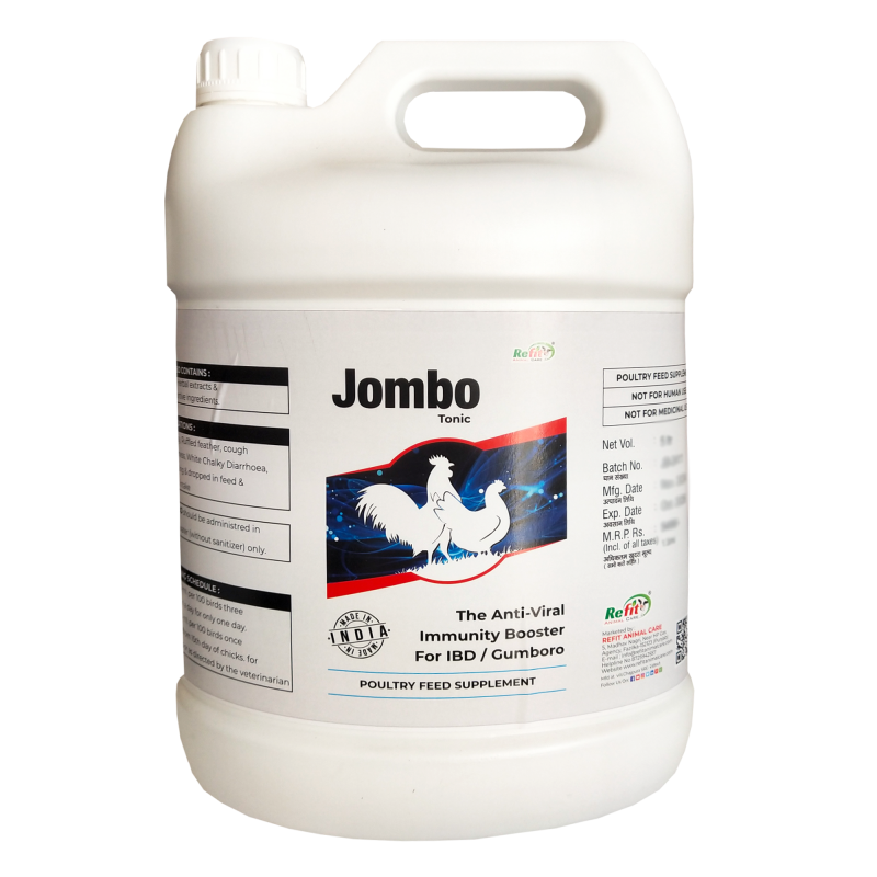 Immunity Booster For Poultry, Chicken. Broiler and Grower, 5 Ltr, Jombo