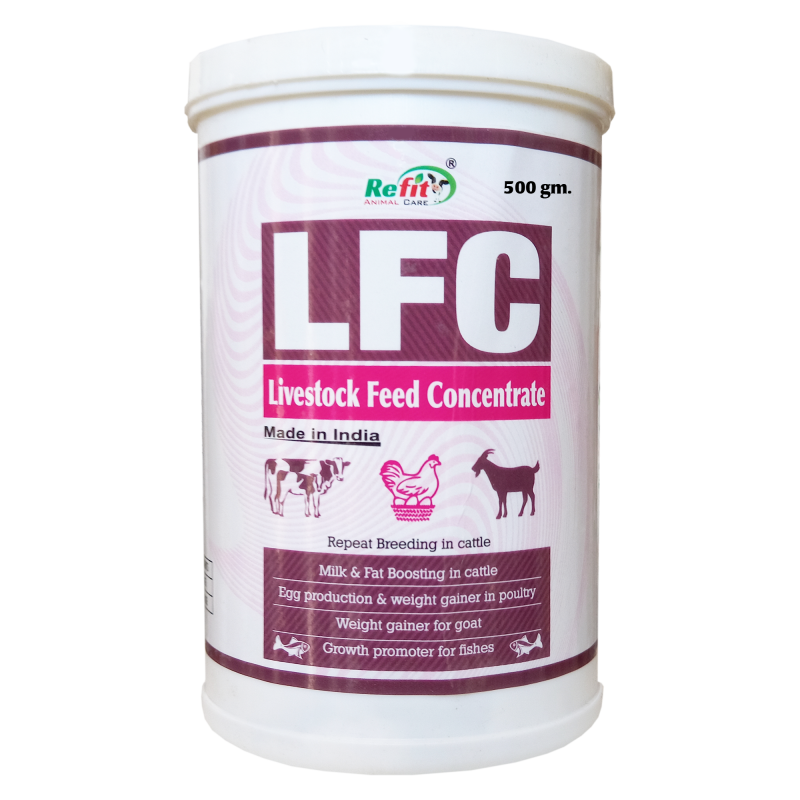 Livestock Feed Concentrate for Cows, Cattle, Poultry, Fish and Other Aquatic Animals, 500 GMS, LFC