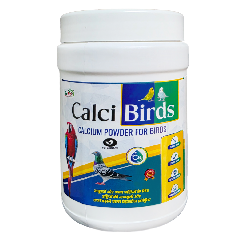 Calcium Powder for Pigeon, Perrot and All Typs of Birds, Supports Strong Bones and Wings, 200 gm, CALCI Birds