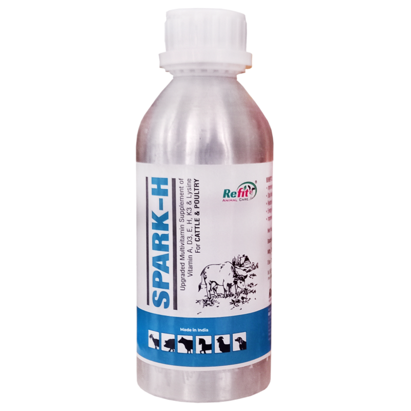 Veterinary Multivitmin Supplement for Cows, Cattle and Poultry, 500 ml, Spark H