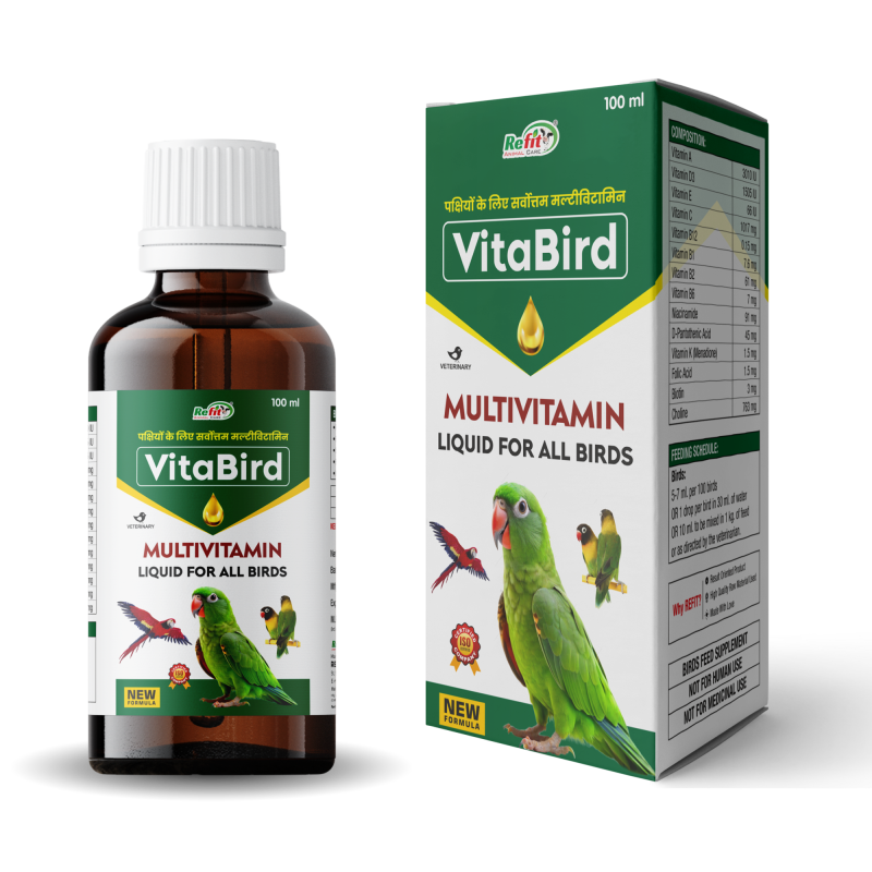 Multivitamin for Birds for Health, Growth and Feathering 100 ml, VITA-Bird
