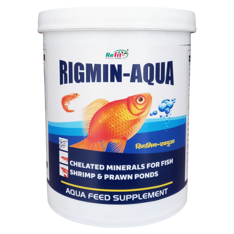 Chelated Mineral Mixture for Aquaculture Farming for Fish, Shrimp, Prawn and Other Aquatic Animals, 1 Kg, Rigmin Aqua