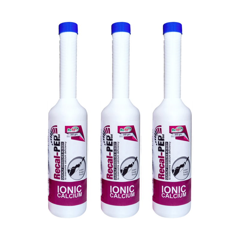 Veterinary Calcium Gel for Cattle, Cow, Buffalo and Other Livestock Animals, 300gm x 3, Pack of 3, Recal Pep