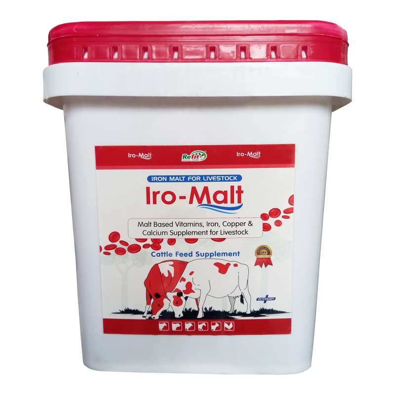 Iron Jam Supplement with Copper, Calcium Vitamins for Pig, Cow, Cattle, Poultry and Farm Animals, 10 kg, IRO Malt
