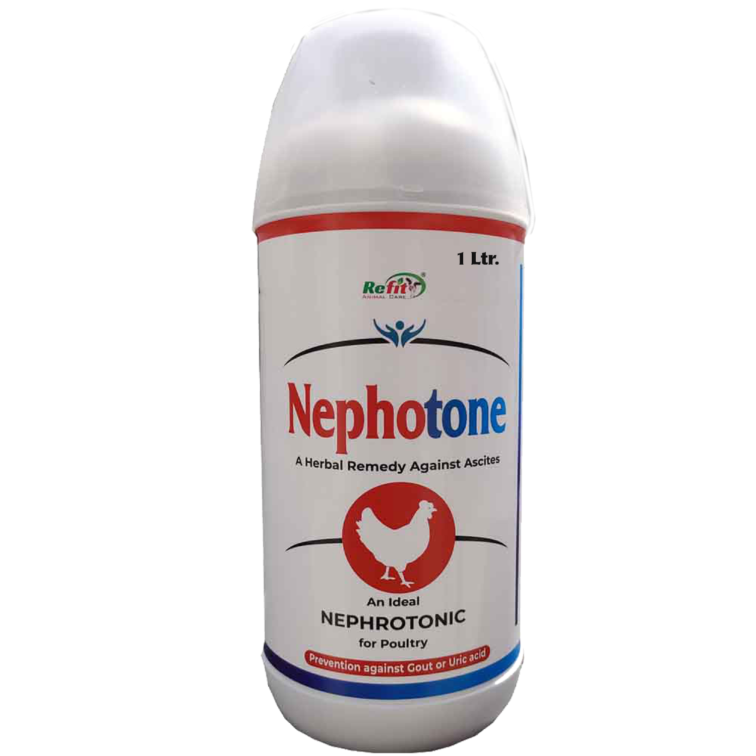 Nephrocare Liquid Supplement for Poultry, Chicken, Chicks, Hens and Birds, 1 LTR, Nephotone