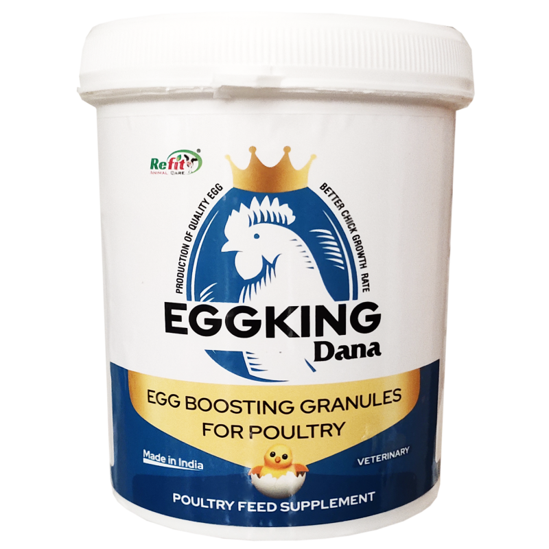 Egg Boosting Calcium Granules for Poultry Feed for Chicken, Chicks, Birds and Broilers, 1 Kg, EggKing Dana