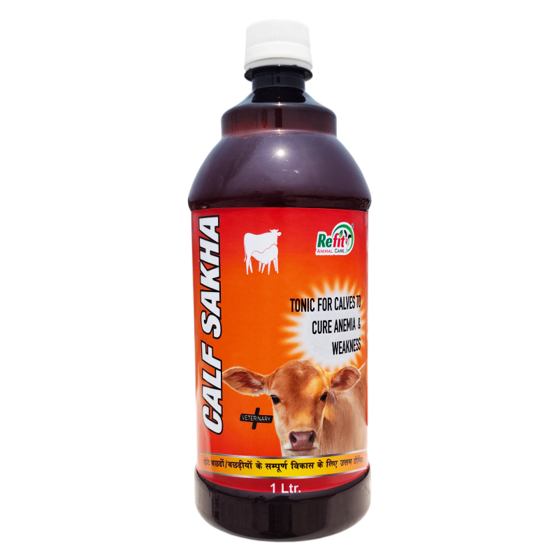 Calf Growth Tonic Liquid Feed Supplement Syrup, 1000 ml, Calf Sakha